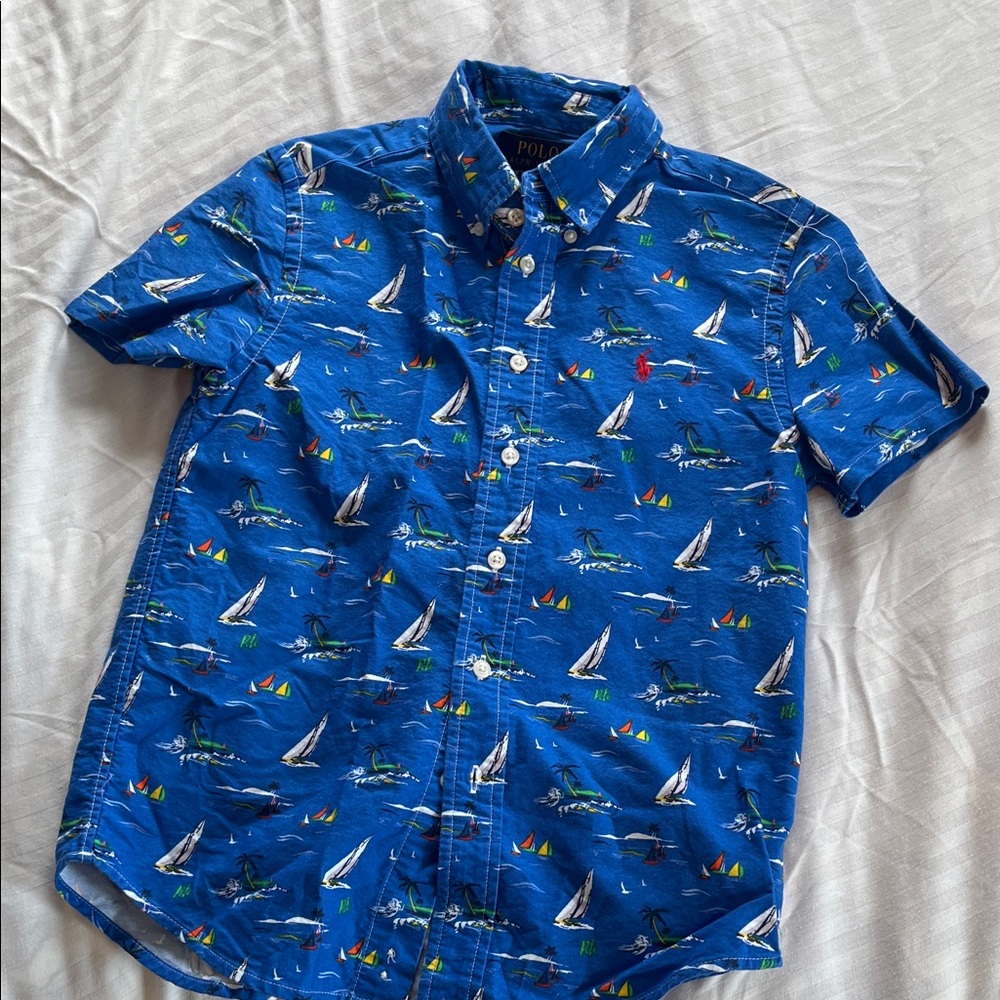 Polo by Ralph Lauren Nautical Blue Kids Shirt